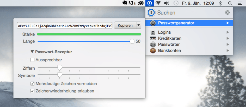 1Password Passwordgenerator
