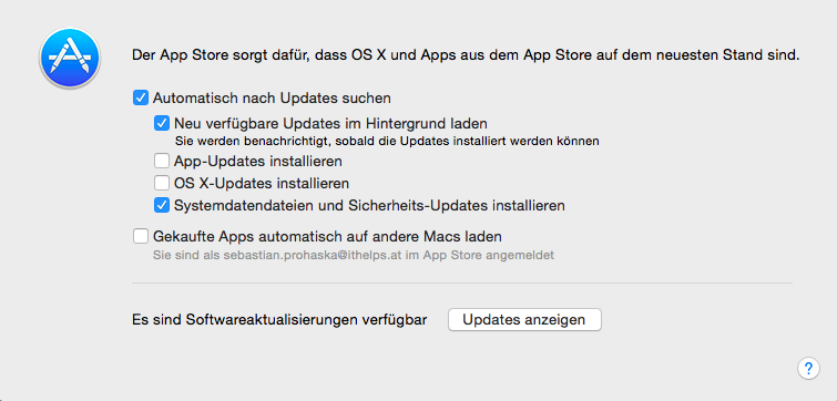 Mac-Updates ausschalten